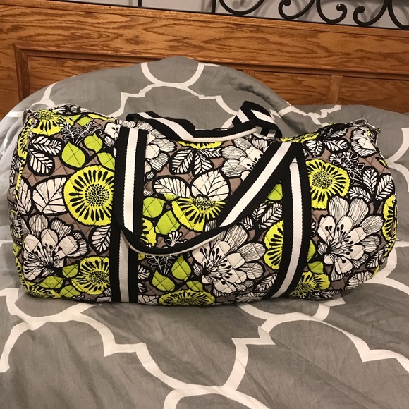 Vera Bradley Handbags - Vera Bradley Citron Overnight/Duffle/Weekend Bag
